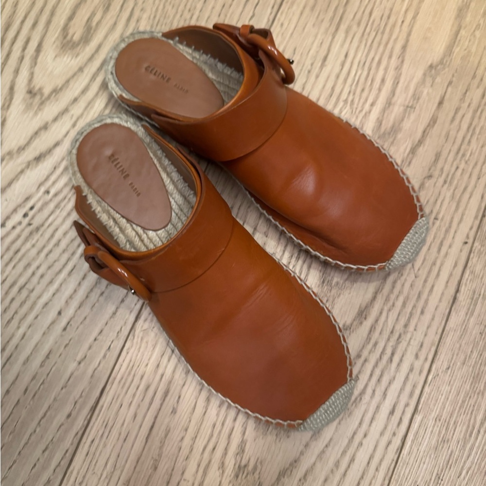 Celine Leather Clogs